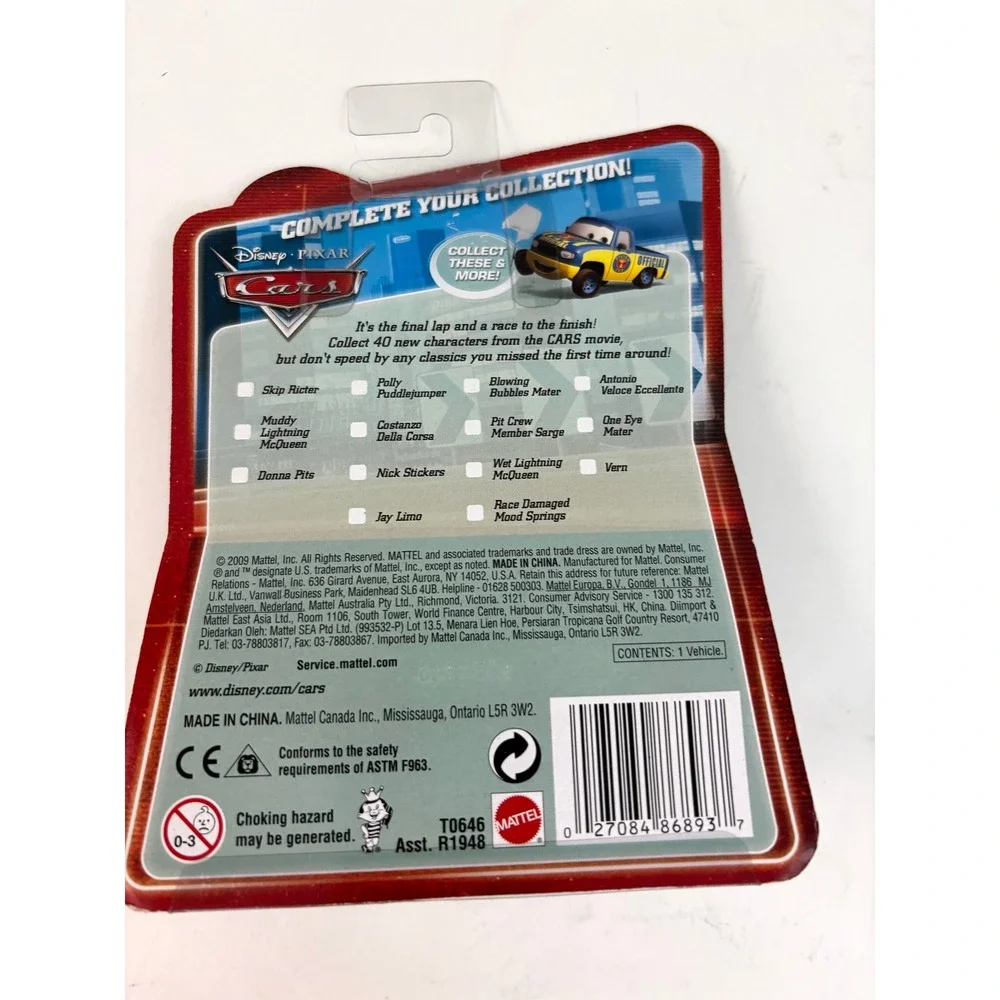Disney Pixar Cars Johnny #145 Final Lap Collection Mattel Diecast Sealed